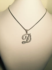 Script letter initial Pendant